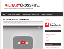 Tablet Screenshot of militarycrossfit.com
